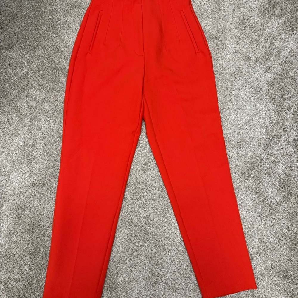 Zara Bold Red Dress Pants